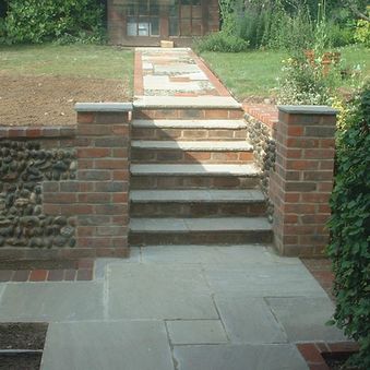 New steps and path in Sheringham